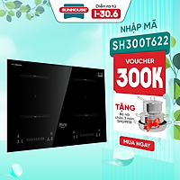 Bếp đôi điện từ Sunhouse Mama MMB9302-EC - Hàng Chính Hãng