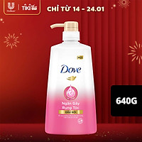 Dầu Gội 640g Dove Ngăn Gãy Rụng Tóc Tinh chất thiên nhiên Bioserum cho tóc chắc khỏe x5