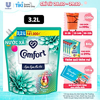 Nước Xả Làm Mềm Vải 3.2L Comfort Chăm Sóc Chuyên Sâu Giữ Màu & Bền Vải, Ngăn Ngừa Mùi Hôi Hương Tươi Mát Đậm Đặc Một Lần Xả