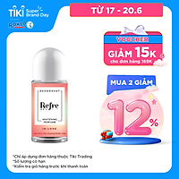 Lăn Khử Mùi Dưỡng Trắng Hương Nước Hoa Refre Whitening Perfume In Love - Hương Tình Yêu 40ml
