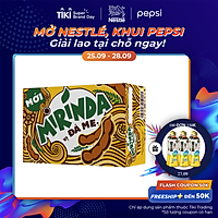 Thùng 24 Lon Nước Ngọt Có Gas Mirinda Đá Me (320ml/Lon)