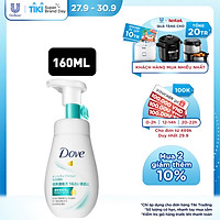 Mousse Rửa Mặt Bọt Mịn Dove Serum Sạch Sâu Tốt Cho Da Nhạy Cảm 160ml