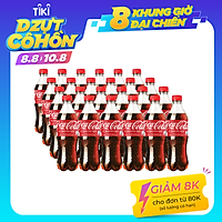 Lốc 24 Chai Nước Giải Khát Có Gas Coca-Cola (390ml x 24)