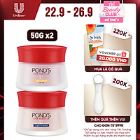 Bộ Đôi Kem Dưỡng Chống Lão Hóa Da Ngày Và Đêm Pond's Age Miracle (50g/hũ)