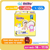 Tã Dán Cho Bé Unidry (G6+) Size L68 (68 miếng)
