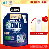 TúI Nước Giặt Omo Matic Comfort Cho Máy Giặt Cửa Trước Hương Lavender Khử Mùi Thư Thái 3.6Kg