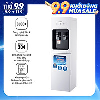 Cây Nước Nóng Lạnh Nagakawa NAG1106 - Công Nghệ Block Làm Lạnh Sâu, Bình Chứa Inox 304 - Hàng Chính Hãng
