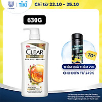 Dầu Gội đầu Clear Botanique 9 Thảo Dược Quý Cho Da Đầu Yếu Với 3X Sức Mạnh Đánh Bay Gàu Nhờn Ngứa 630g