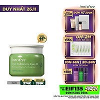 Kem dưỡng ẩm từ trà xanh đảo Jeju Innisfree Green Tea Balancing Cream EX 50ml - NEW