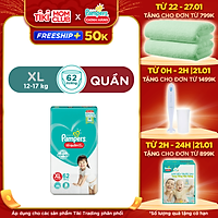 Tã/ Bỉm Quần PAMPERS Giữ Dáng Gói Cực Đại Size M(74 miếng, 7-12kg)/ L(68 miếng, 9-14kg)/ XL (62 miếng, 12-17kg)/ XXL (56 miếng, 15-25kg), Chống Xệ