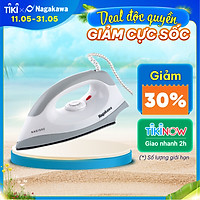 Bàn Ủi Khô Nagakawa NAG1502 - Màu Ghi - Hàng Chính Hãng