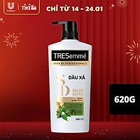 Dầu xả TRESEMME Salon Detox Cho tóc chắc khỏe bóng mượt Gừng và Trà Xanh Kem xả Giúp Detox tóc sạch sâu 620g