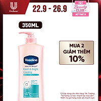 Gel Dưỡng Thể Dịu Mát Trắng Da Vaseline Fresh & Fair 350ml