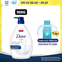 Sữa Tắm Dưỡng Thể 900G Dove Dưỡng Ẩm Chuyên Sâu Deeply Nourishing Với 1/4 Kem Dưỡng Da Mặt