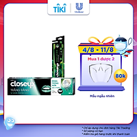 Combo CLOSE UP KDR Trắng sáng tự nhiên 180G Ống + CLOSE UP BÀN CHẢI PRECISION (màu ngẫu nhiên)