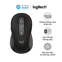 Chuột không dây bluetooth Logitech Signature M650 - Dành cho tay có kích cỡ từ nhỏ tới trung bình, Cuộn SmartWheel, giảm ồn, các nút bên có thể tùy chỉnh - Hàng chính hãng