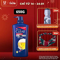 Dầu Gội Đầu Cho Nam Clear Men Beer Mát Lạnh Đánh Bay Gàu, Ngứa Và Vi Khuẩn Công Nghệ Sạch Gàu 3 Tác Động 650g