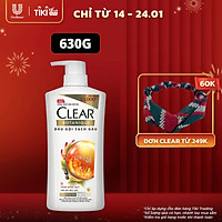 Dầu Gội đầu Clear Botanique 9 Thảo Dược Quý Cho Da Đầu Yếu Với 3X Sức Mạnh Đánh Bay Gàu Nhờn Ngứa 630g