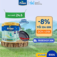 3 lon Friso Gold 4 850g - Tặng 1 chảo