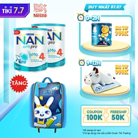 Combo 2 sản phẩm dinh dưỡng công thức Nestle NAN OPTIPRO 4 (lon 900g) – Tặng Balo Con Thỏ