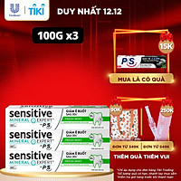 Combo 3 Kem Đánh Răng Sensitive Expert By P/S Fresh Mint Bạc Hà Thơm Mát 100g
