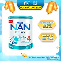 Sữa bột bổ sung HMO Nestlé Nan Optipro 4 cho trẻ trên 2 tuổi (1.7kg)