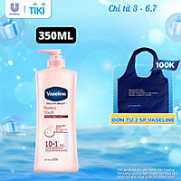 Sữa Dưỡng Thể 350Ml Vaseline Dưỡng Ẩm Sáng Da Instant Radiance Vi Chất Phản Quang Giúp Da Sáng Tức Thì Gấp 4 Lần