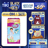 Tã Quần Bobby - Đệm Lưng Thấm Mồ Hôi XXL88 (88 Miếng)