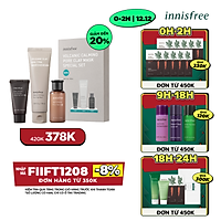 Bộ sản phẩm se khít lỗ chân lông đá tro núi lửa innisfree Volcanic Calming Pore Clay Mask Special Set - 131173426x