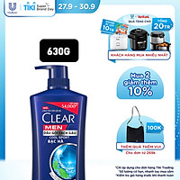Dầu Gội Đầu Cho Nam Clear Men Cool Sport Bạc Hà Đánh Bay Gàu, Ngứa Và Vi Khuẩn Mát Lạnh Cực Đỉnh Suốt Ngày Dài 630g