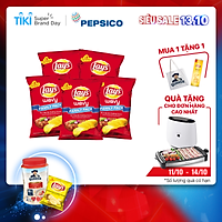Combo 5 Bánh Snack Khoai Tây Lay's vị Thăn Bò Nướng Texas 150g Cho Cả Nhà - Family Pack Siêu Tiết Kiệm