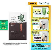 Mặt nạ dưỡng ẩm da Innisfree Jeju Root Energy Mask 25ml
