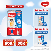 Tã Quần Huggies Dry Gói Cực Đại XXL56 (56 Miếng) - Tặng 8 miếng