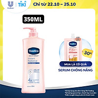 Sữa Dưỡng Thể 350Ml Vaseline Dưỡng Ẩm Sáng Da Instant Radiance Vi Chất Phản Quang Giúp Da Sáng Tức Thì Gấp 4 Lần