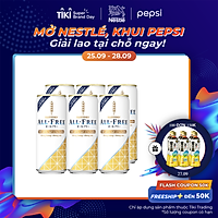 Lốc 6 Lon Nước Giải Khát Vị Lúa Mạch ALL-FREE (330ml/Lon)