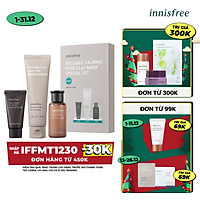 Bộ sản phẩm se khít lỗ chân lông đá tro núi lửa innisfree Volcanic Calming Pore Clay Mask Special Set - 131173426x