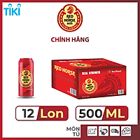 Thùng 12 Lon Bia SAN MIGUEL Red Horse 500 ml