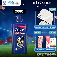 Dầu Gội Đầu Clear Men Deep Cleanse Than Hoạt Tính Đánh Bay Gàu, Ngứa Và Vi Khuẩn Dưỡng Tóc Khỏi Khói Bụi 900G