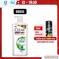 Dầu gội 880g Clear Sạch Gàu Mát Lạnh Bạc Hà 3X Sức Mạnh Đánh Bay Gàu, Ngứa, Vi Khuẩn