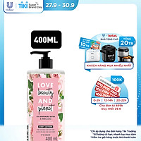 Sữa Dưỡng Thể Love Beauty And Planet Làm Sáng Da Delicious Glow Với 100% Tinh Dầu Hoa Hồng Bulgaria 400ml