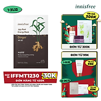Mặt nạ dưỡng ẩm da Innisfree Jeju Root Energy Mask 25ml