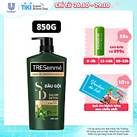 Dầu Gội TRESemmé Salon Detox Cho Tóc Chắc Khỏe Bóng Mượt Với Gừng & Trà Xanh Giúp Detox Tóc Sạch Sâu 850g