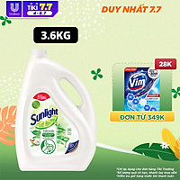 Nước Rửa Chén Bát Sunlight Thiên Nhiên Muối Khoáng & Lô Hội 3.6kg