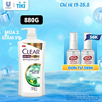 Dầu Gội Clear Sạch Gàu Dầu Gội Sạch Gàu Mát Lạnh Bạc Hà 3X Sức Mạnh Đánh Bay Gàu, Ngứa, Vi Khuẩn 880G