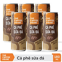 Lốc 6 Lon cà phê sữa đá The Coffee House (180ml/Lon)