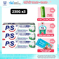 Combo 3 Kem đánh răng P/S Bảo Vệ 123 Baking Soda - Hương Thảo 230g giúp làm trắng răng tự nhiên
