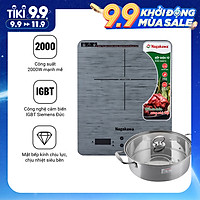 Bếp Từ cảm ứng Nagakawa NAG0710 (2000W) - Kèm Nồi Lẩu - Hàng Chính Hãng