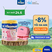 2 lon sữa Bột Friso mum Gold Hương Cam (900g) - Tặng 1 túi bỉm sữa cho mẹ