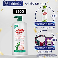 Sữa tắm detox bụi mịn Lifebuoy Dầu Tràm trà và Muối hồng 850G