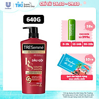 Dầu Gội Tresemmé Keratin Smooth Tinh Dầu Argan Và Keratin Vào Nếp Suôn Mượt (640g)